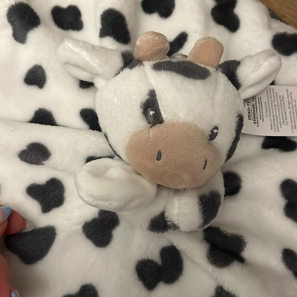 Carter’s Cow Baby Lovey Security Blanket NWT Polka Dot - Picture 4 of 11